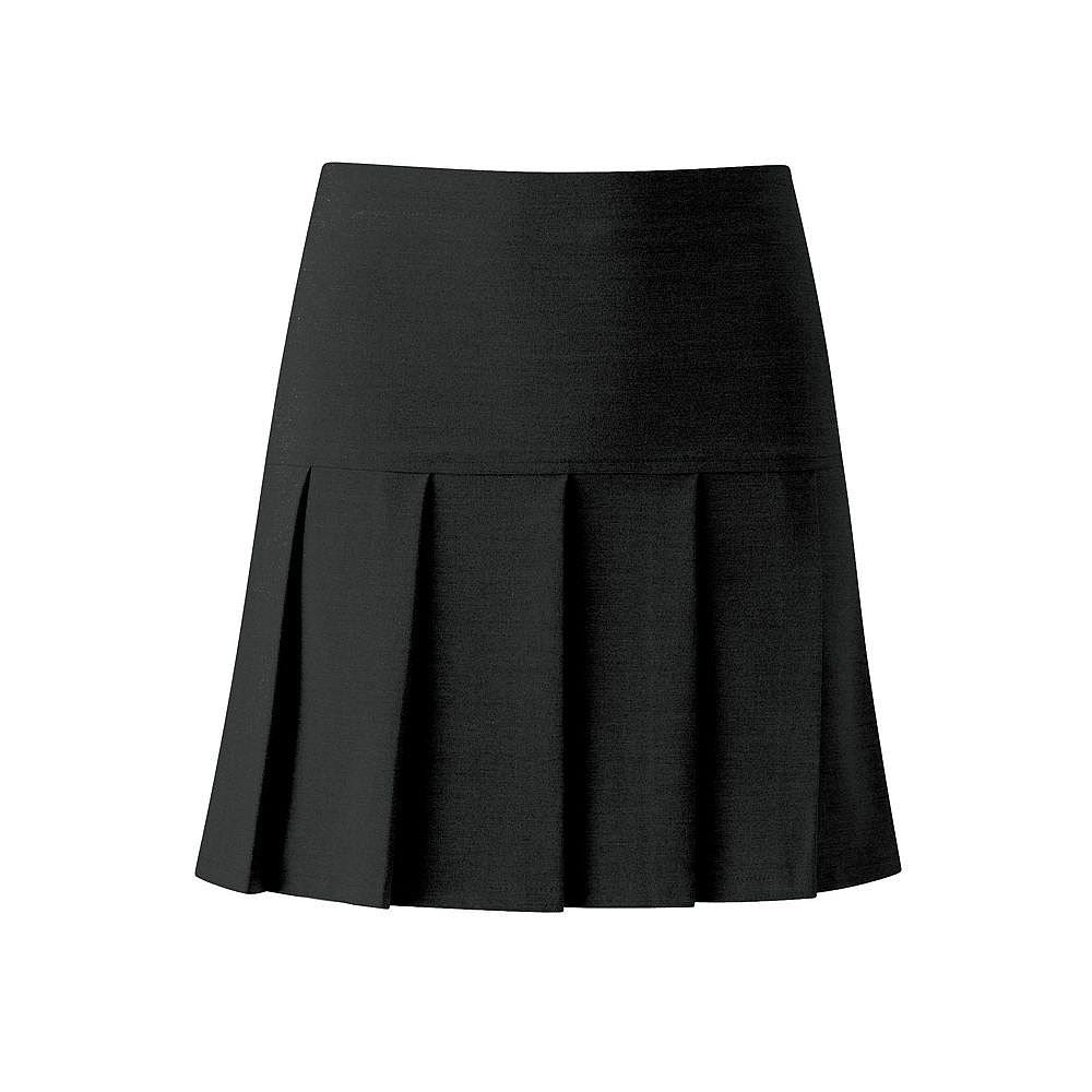 Junior Charleston Pleated Skirt Black