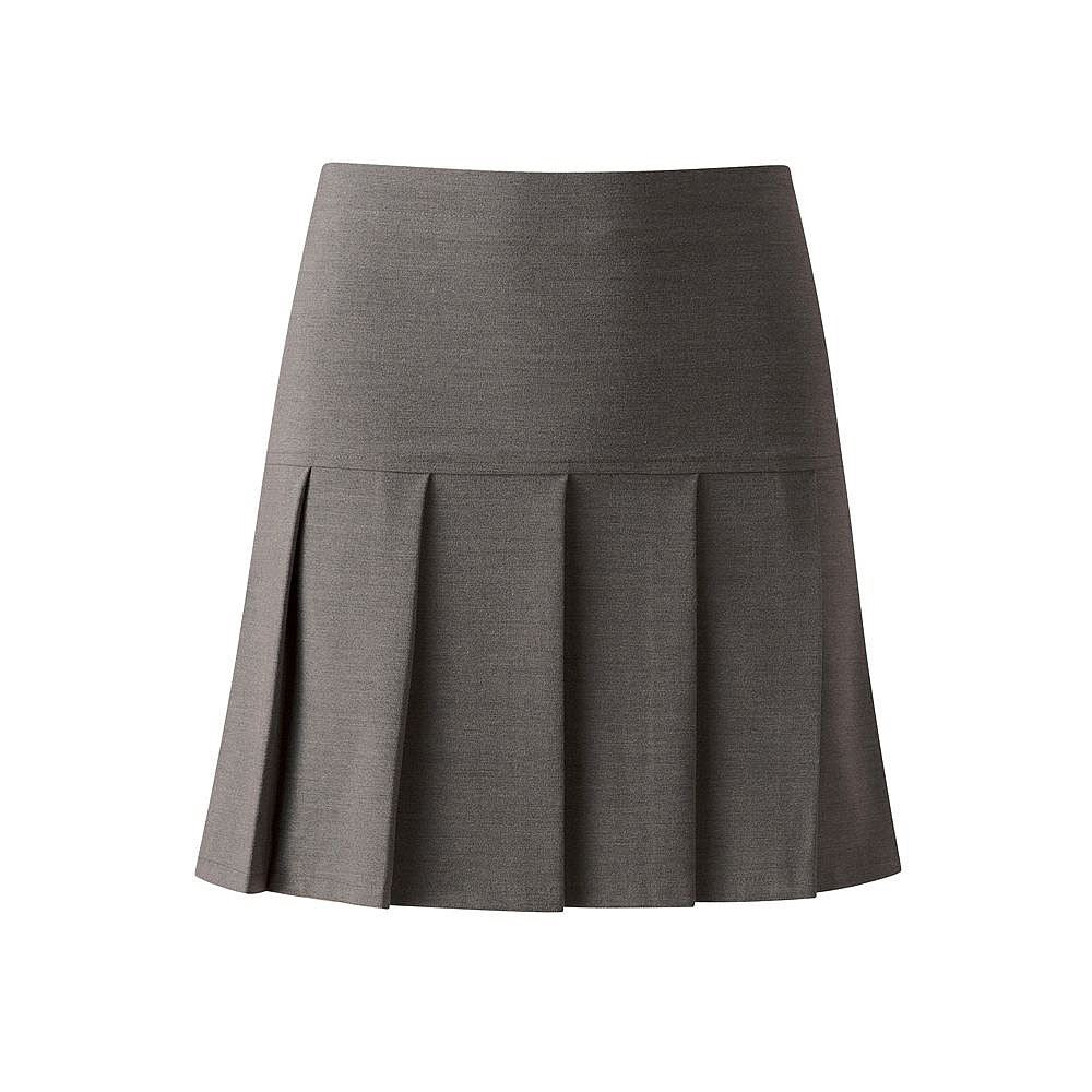 Junior Charleston Pleated Skirt Grey