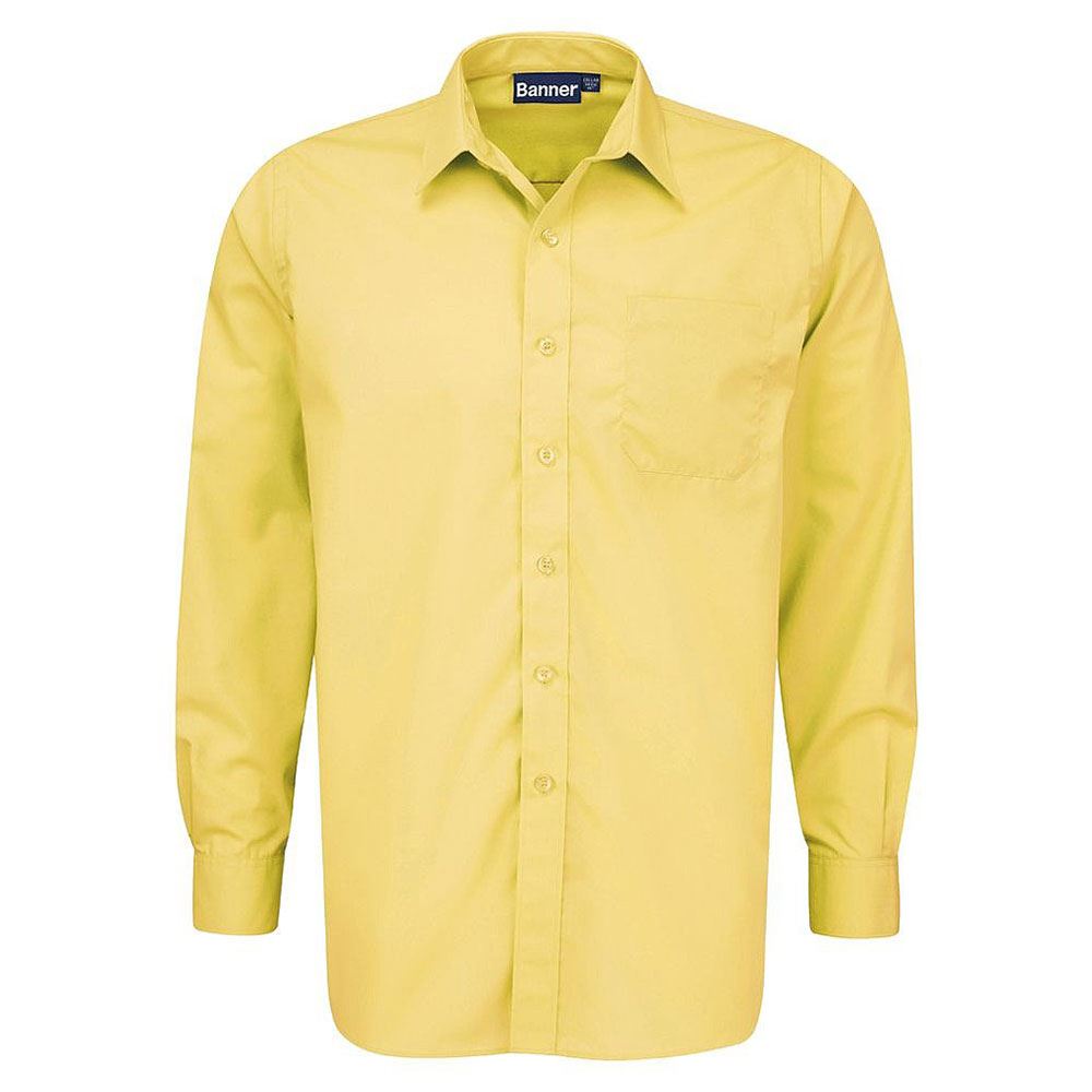 St Ronans Primary Long Sleeve Shirt (Twin Pack) Tussore