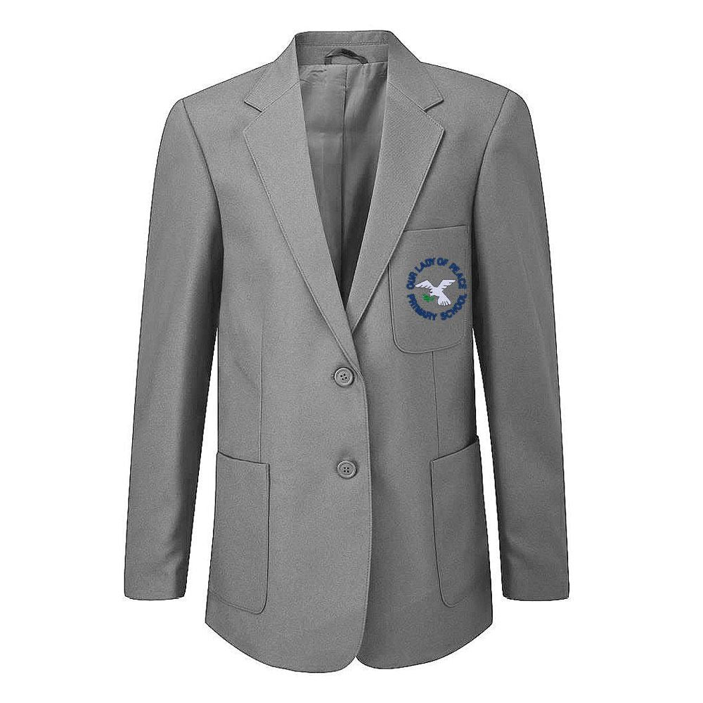 Our Lady of the Peace Primary Girls Poly Blazer Grey