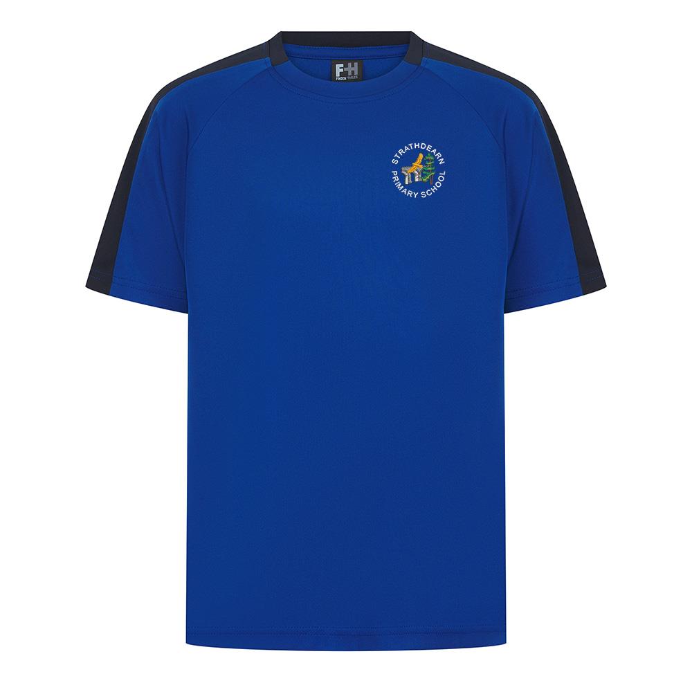 Strathdearn Primary Smartflex T-Shirt Navy/Royal