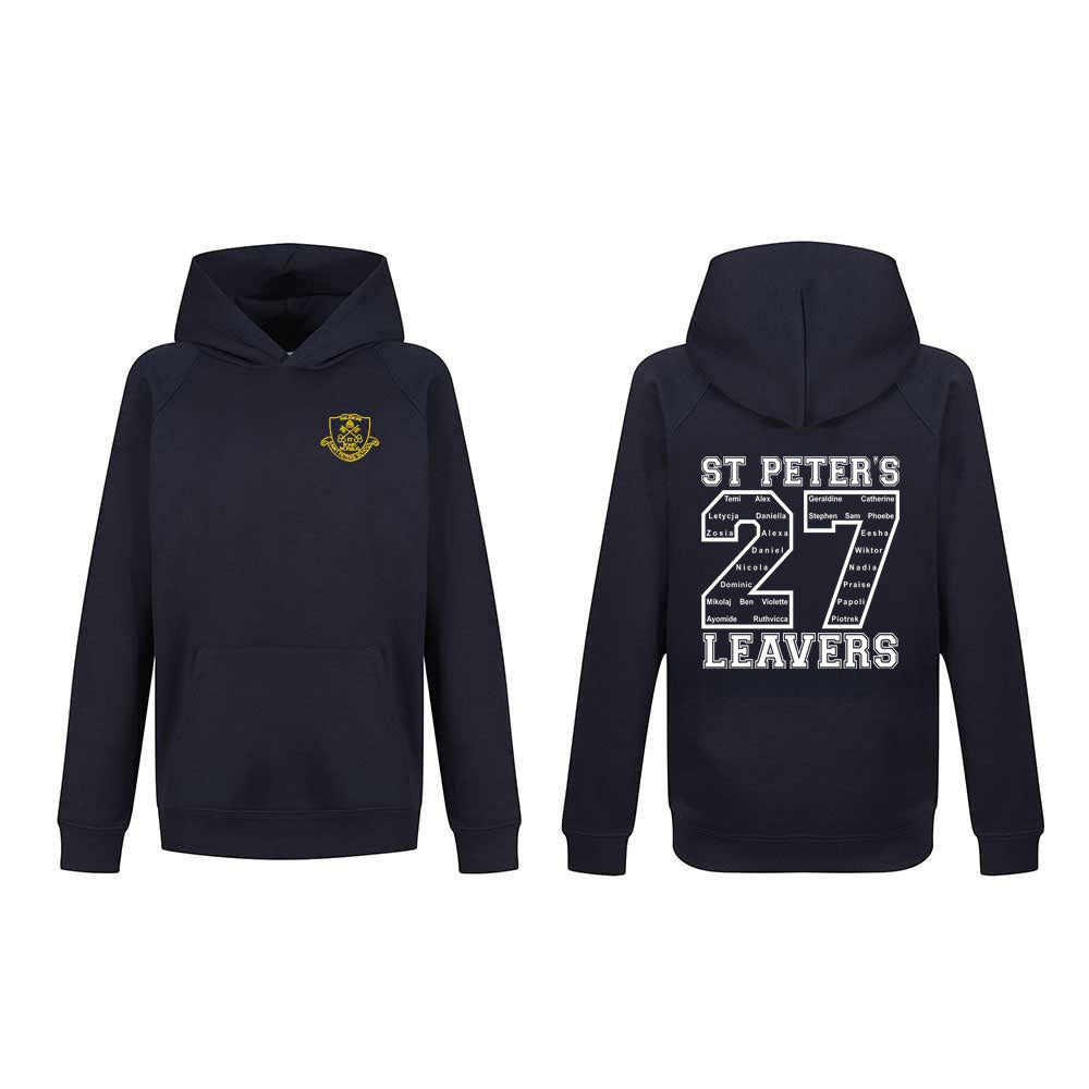 St Peters Primary Aberdeen Leavers Hoodie Navy