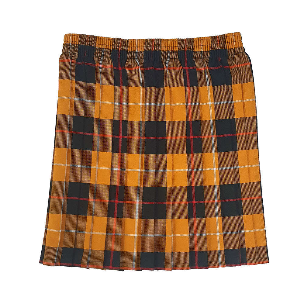 Bonhill Primary Tartan Pleated Skirt