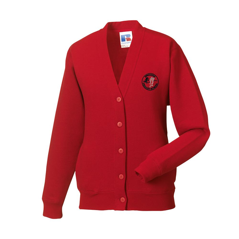 Kingussie Primary Sweat Cardigan Classic Red