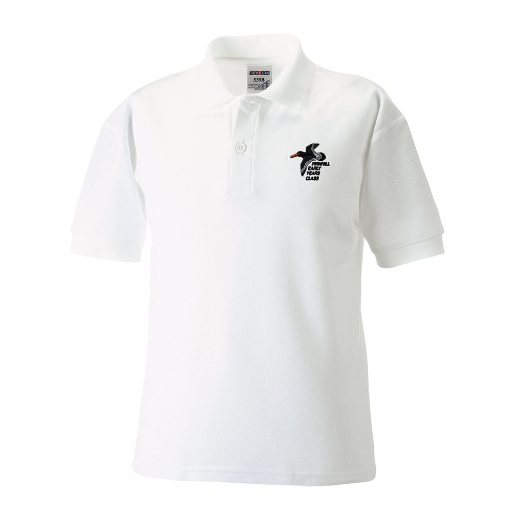Prinmill Collection Logo Pirnmill Nursery Poloshirt White – Schoolwear Made Easy