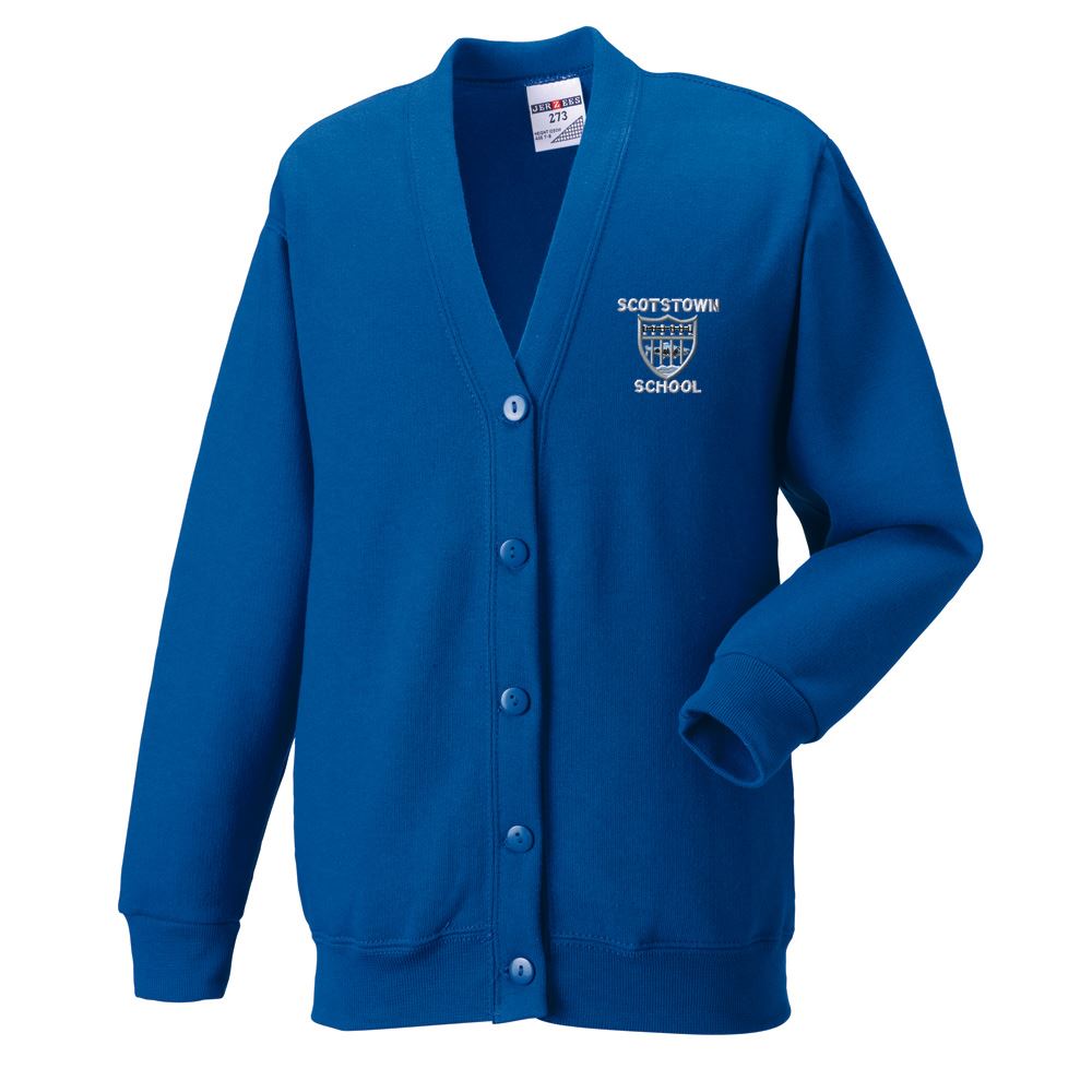 Scotstown Primary Sweat Cardigan Royal