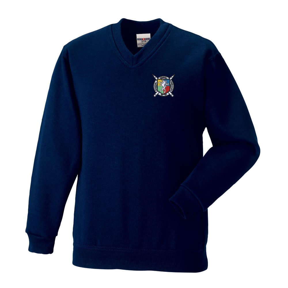 Errol Primary V-Neck Sweatshirt Navy