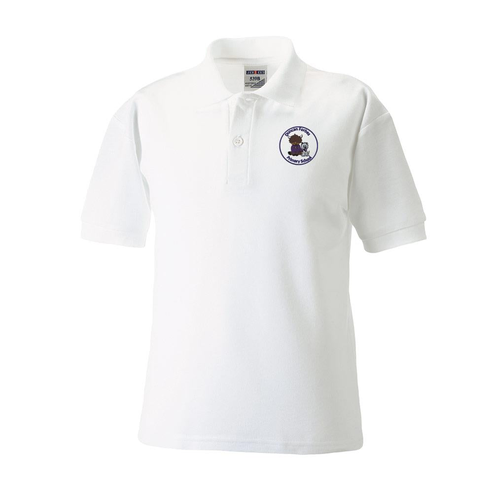 Duncan Forbes Primary Poloshirt White