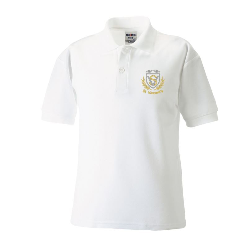 St Vincents Primary Poloshirt White