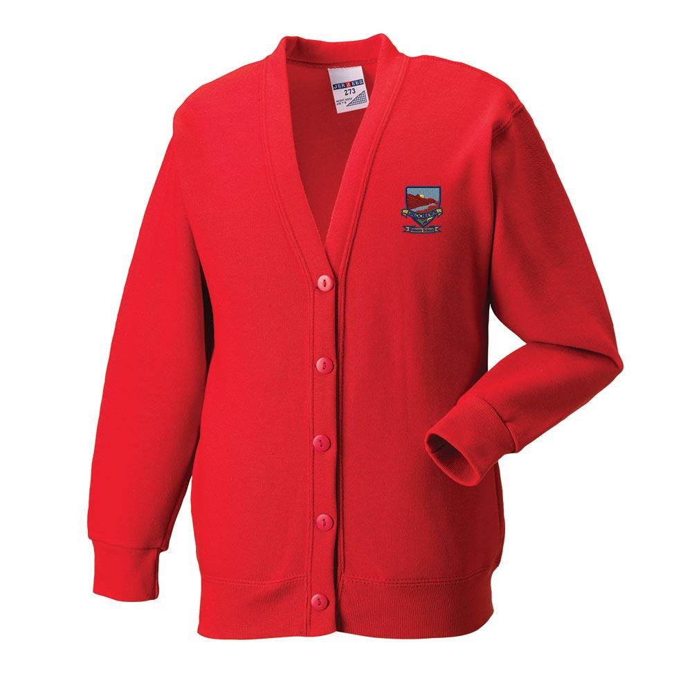 Kinlochleven Primary Cardigan Red