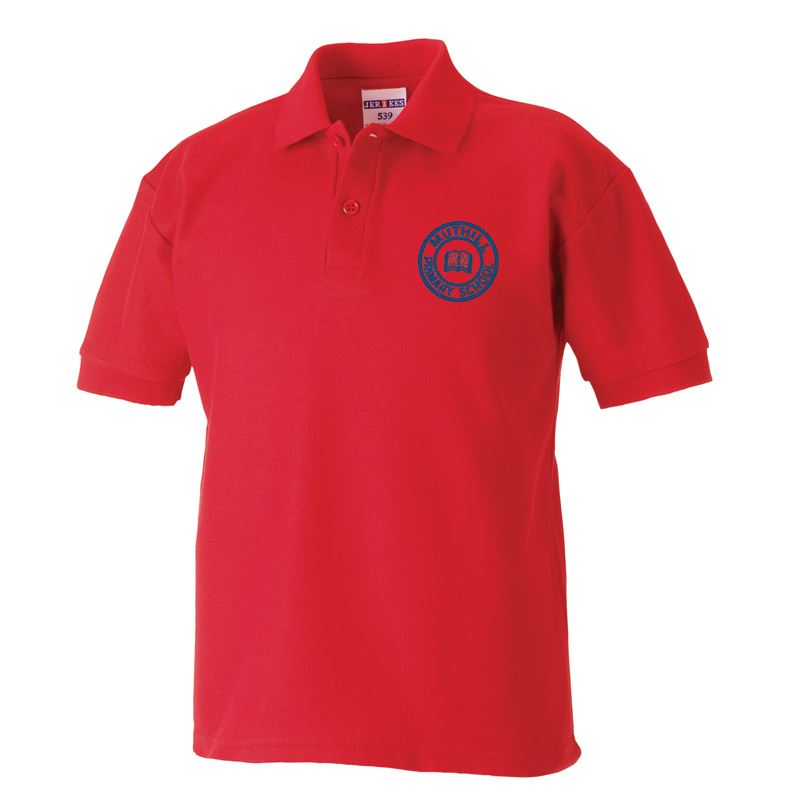 Muthill Primary Poloshirt Red