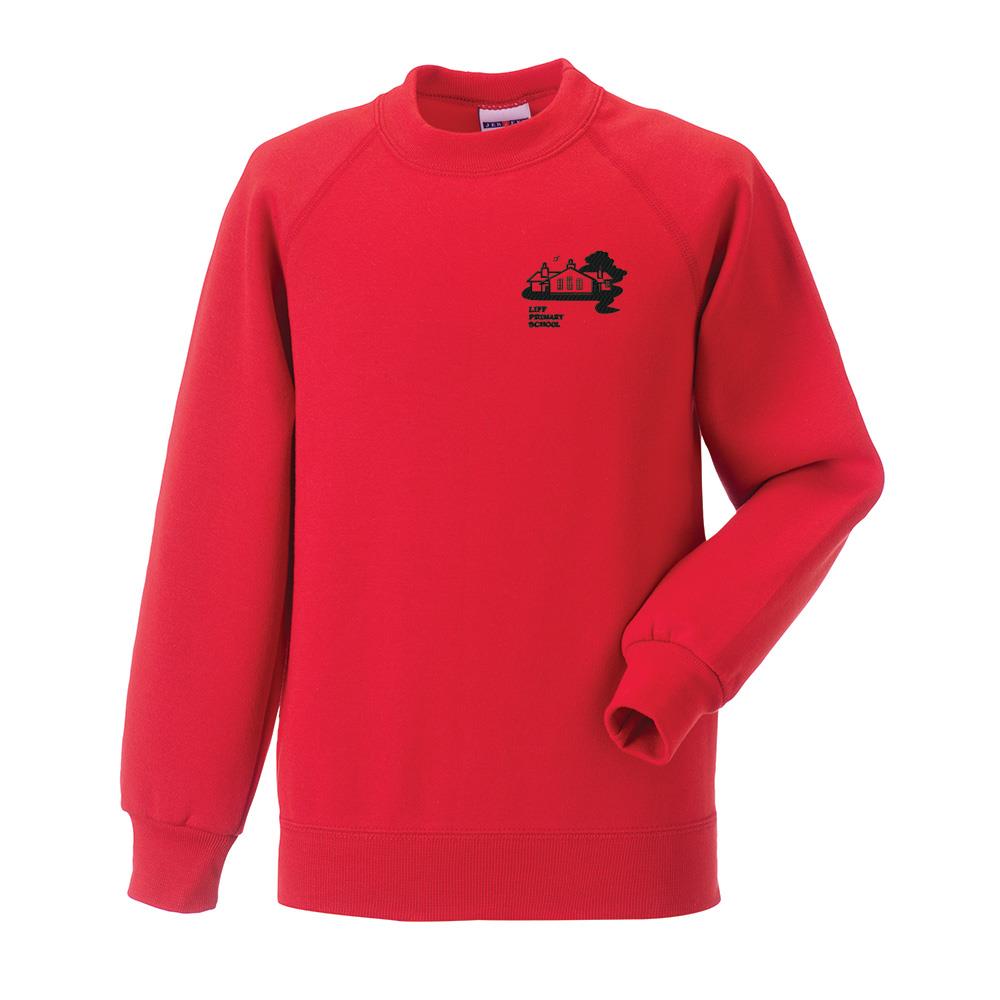 Liff Primary Crew Neck Sweatshirt Red