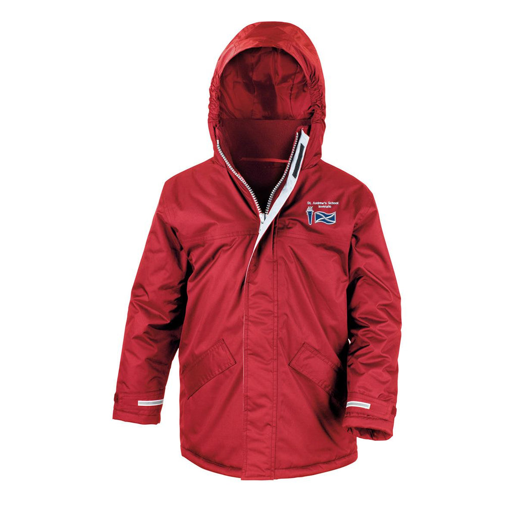 St Andrews Primary Inverurie Core Kids Winter Parka Red