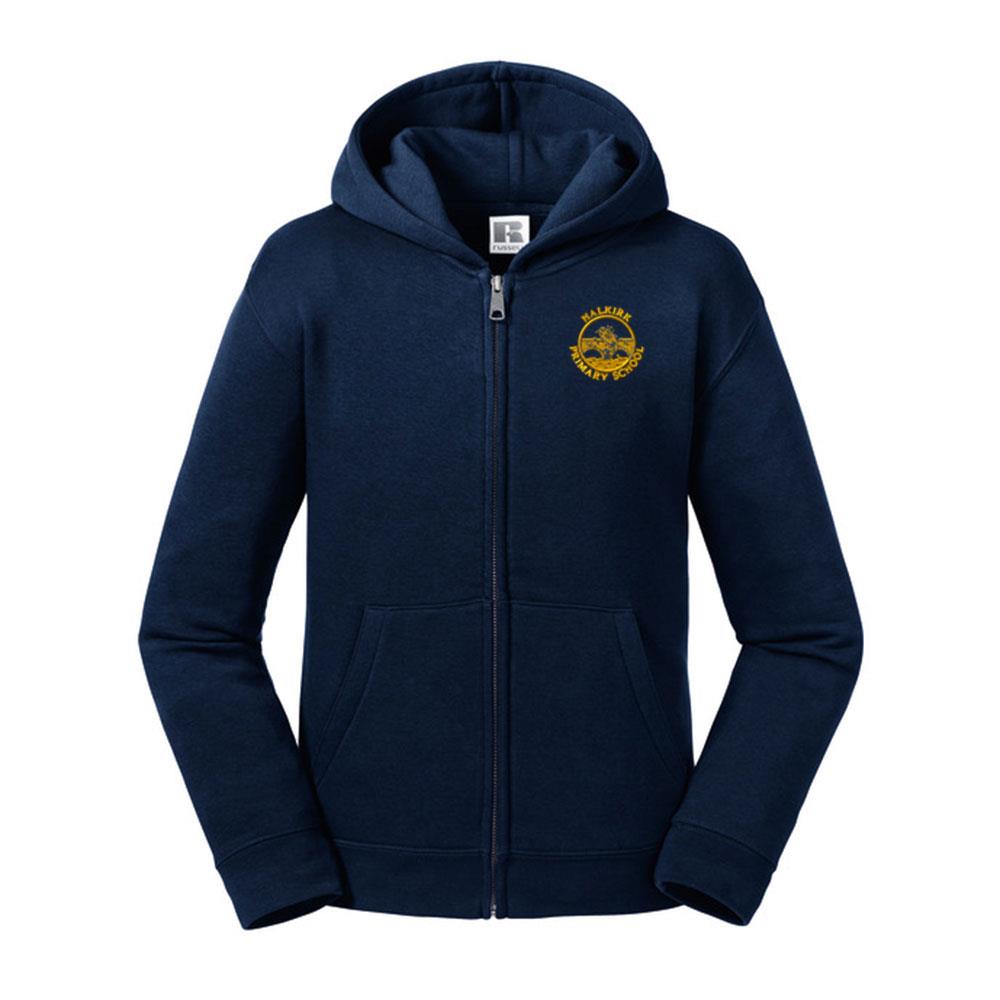 Halkirk Primary Zipped Hooded Sweatshirt Navy