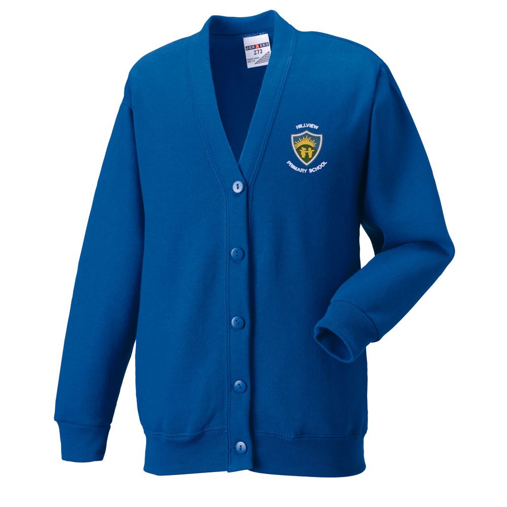 Hillview Primary Sweat Cardigan Royal
