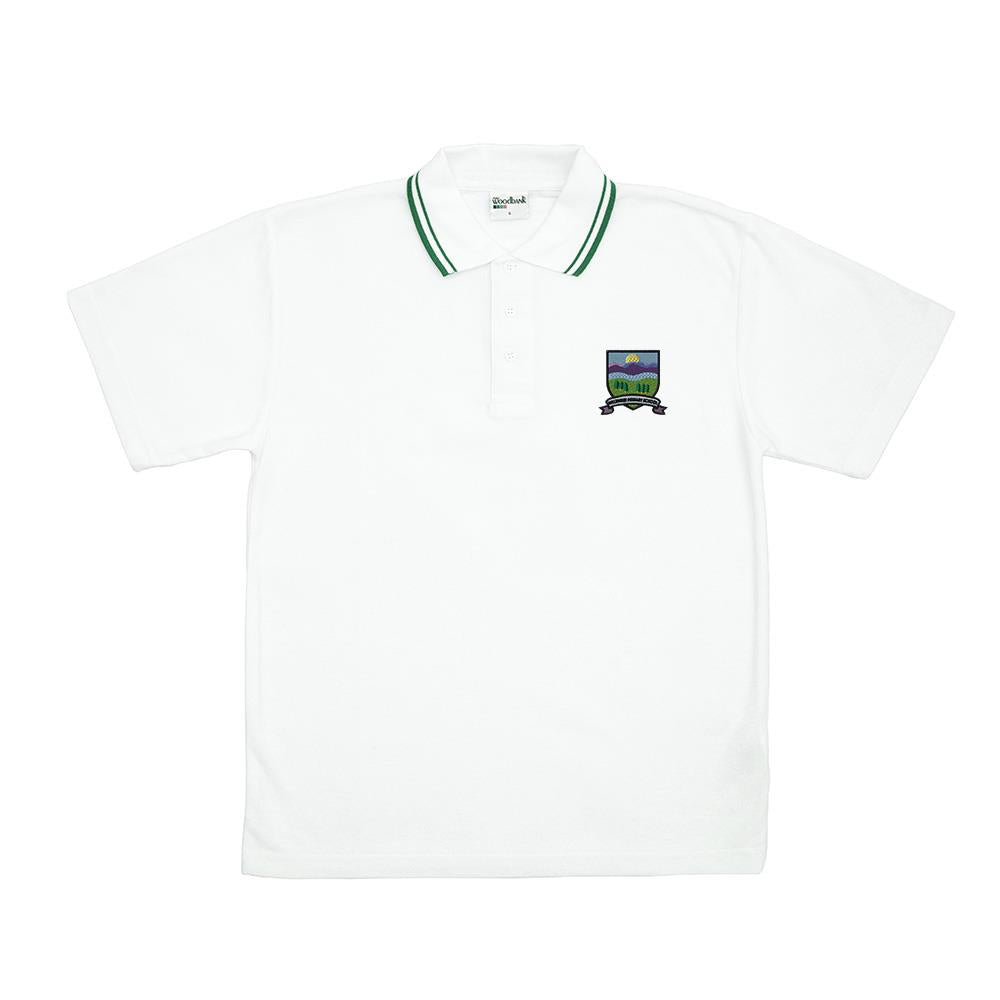 Milltimber Primary Trimmed Polo White/Bottle