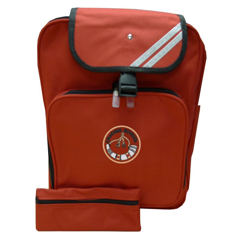 Crathes Primary Junior Backpack Red