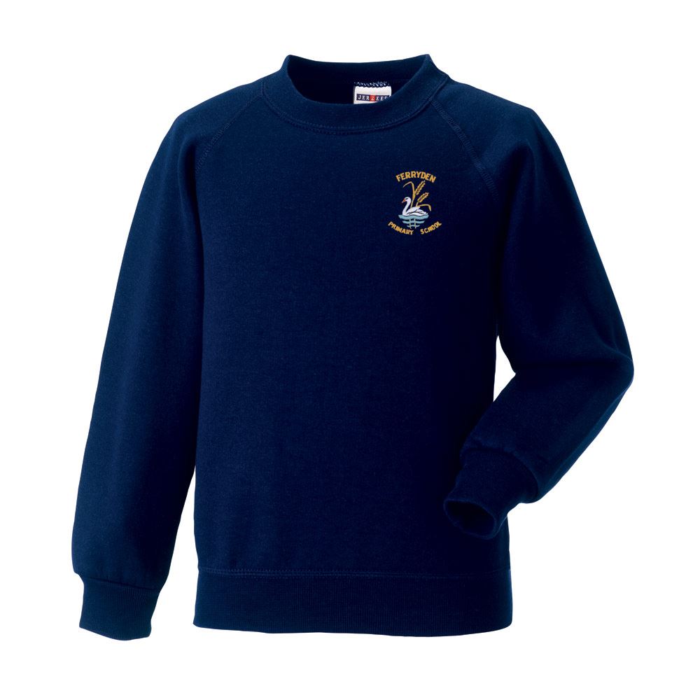 Ferryden Primary Crew Neck Sweatshirt Navy