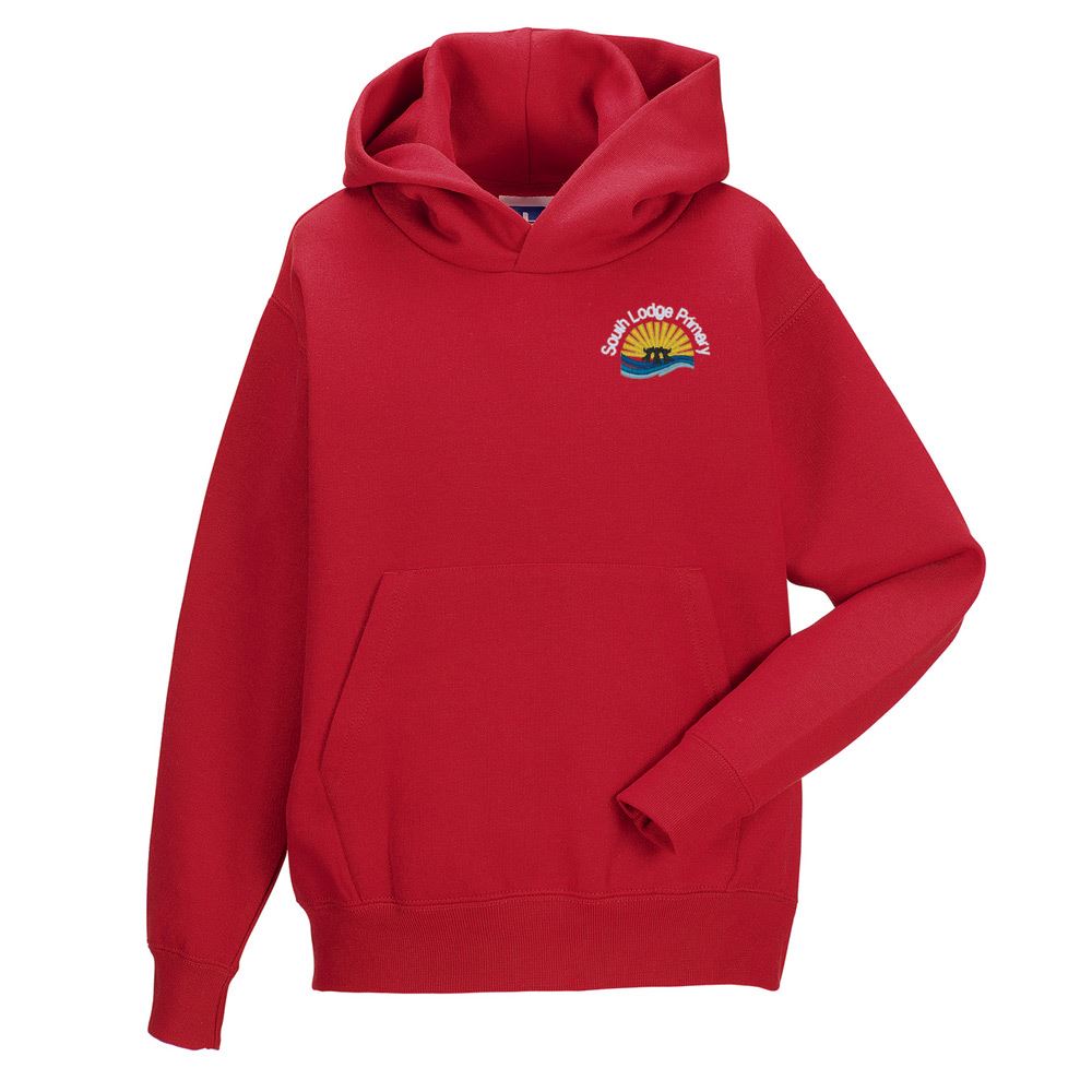 South Lodge Primary Hooded Sweatshirt Red