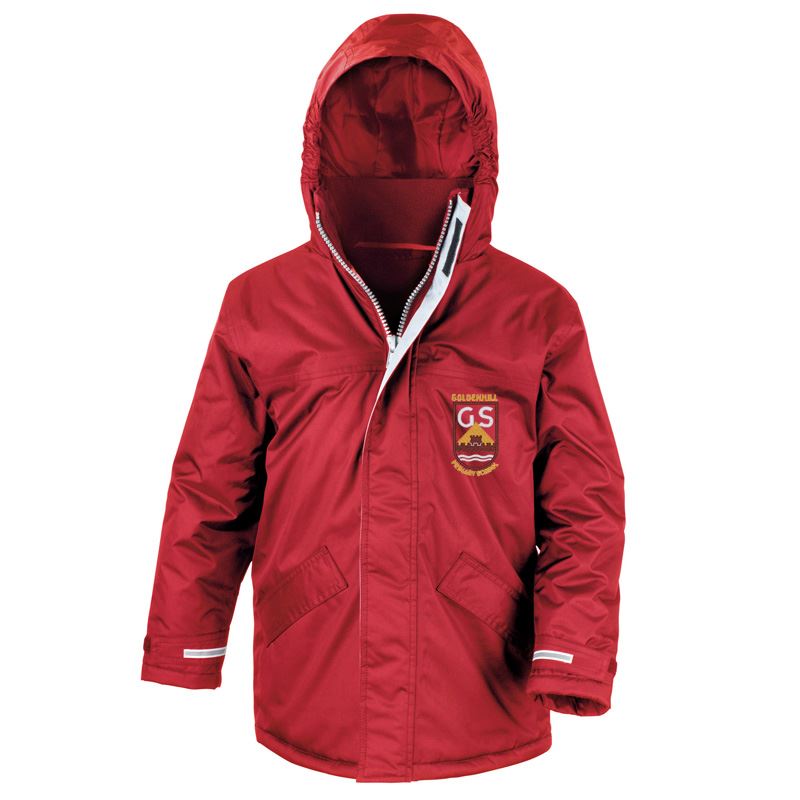 Goldenhill Primary Core Kids Winter Parka Red