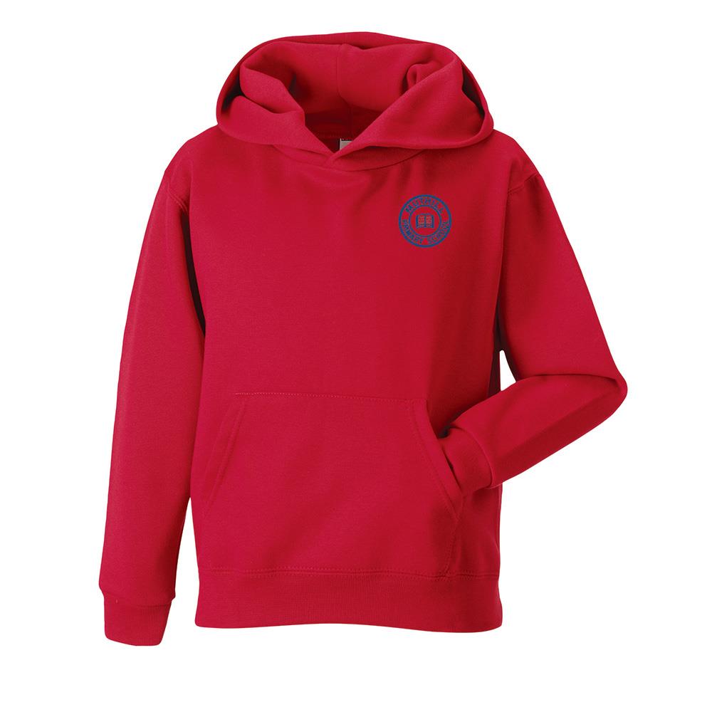 Muthill Primary Hooded Sweatshirt Red