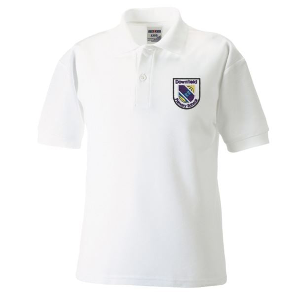 Downfield Primary Poloshirt White