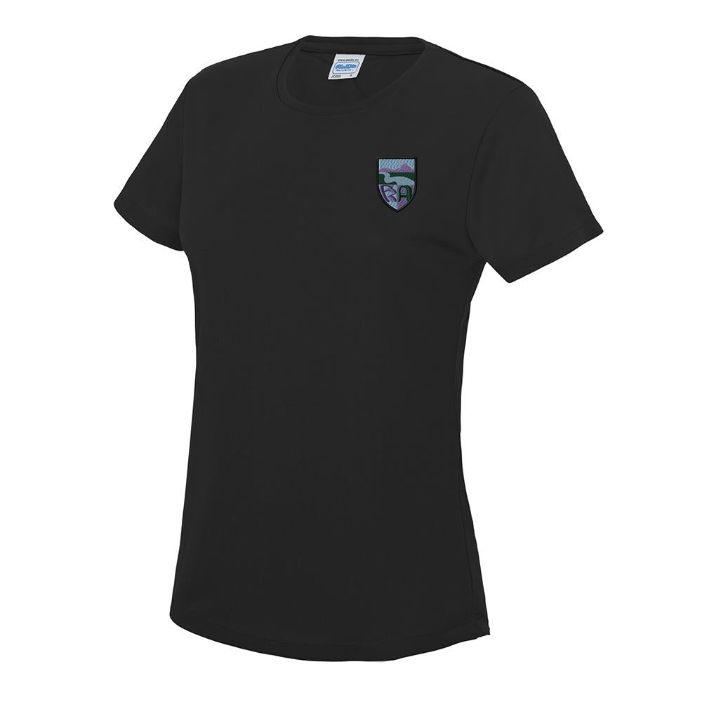 Kemnay Academy Ladies PE T-Shirt Black