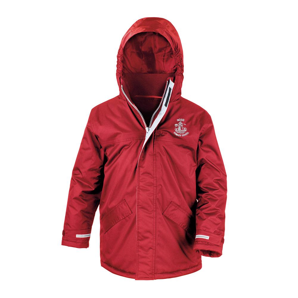 Noss Primary Core Kids Winter Parka Red