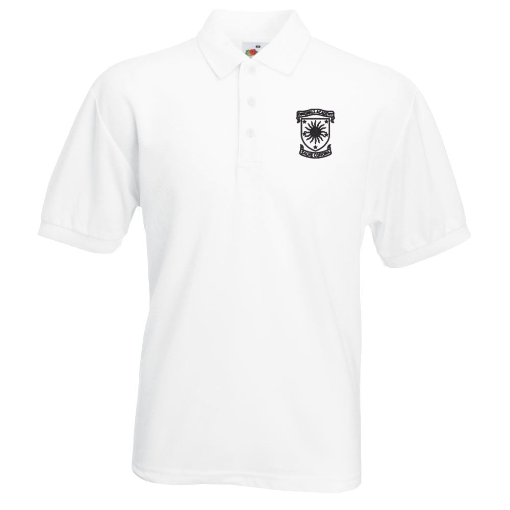 Dingwall Academy Polo Shirt White