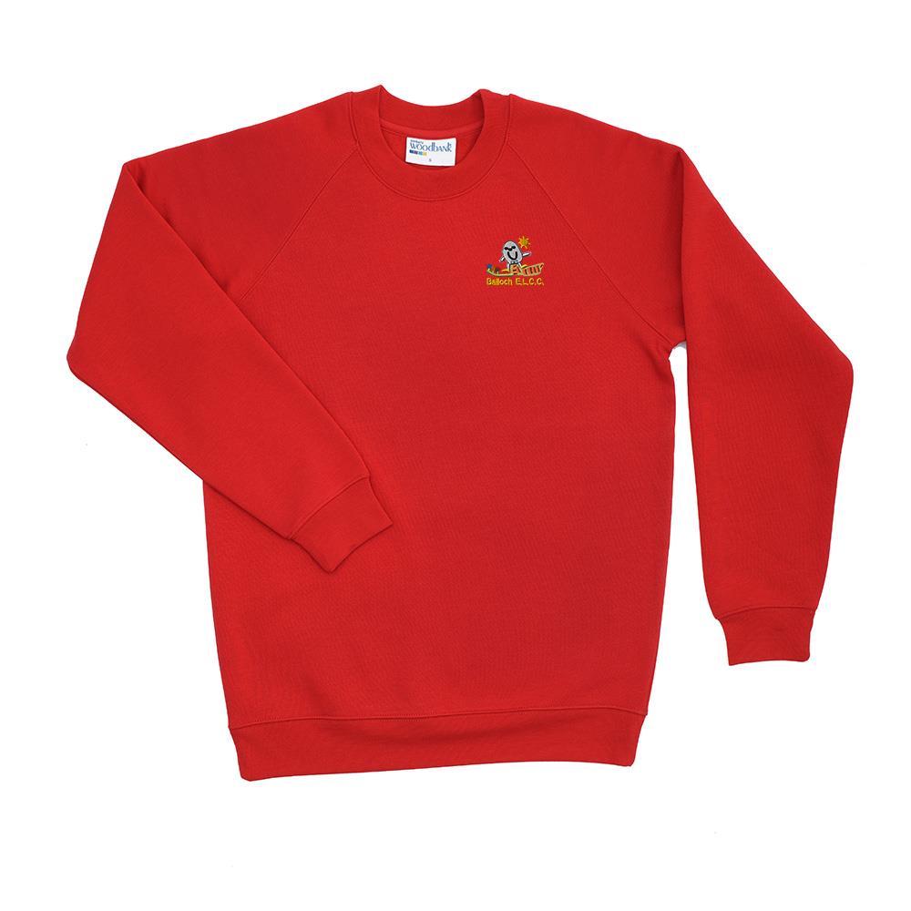 Balloch ELCC Crew Neck Sweatshirt Red