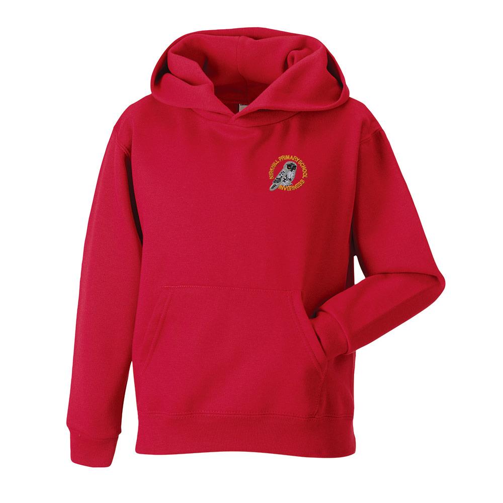 Kirkhill Primary Hooded Top Red