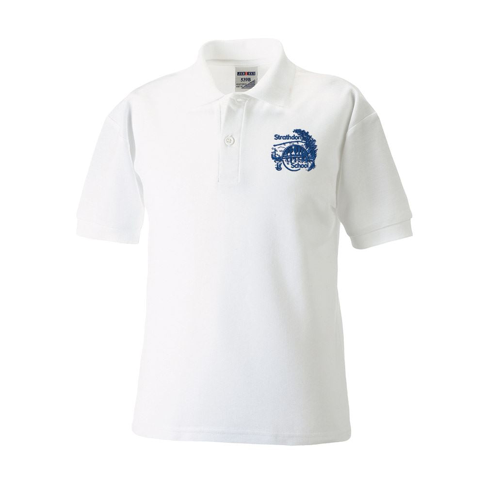 Strathdon Primary Poloshirt White