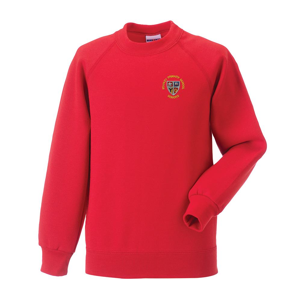 Stanley Primary Crew Neck Sweatshirt Red (Primary 7)