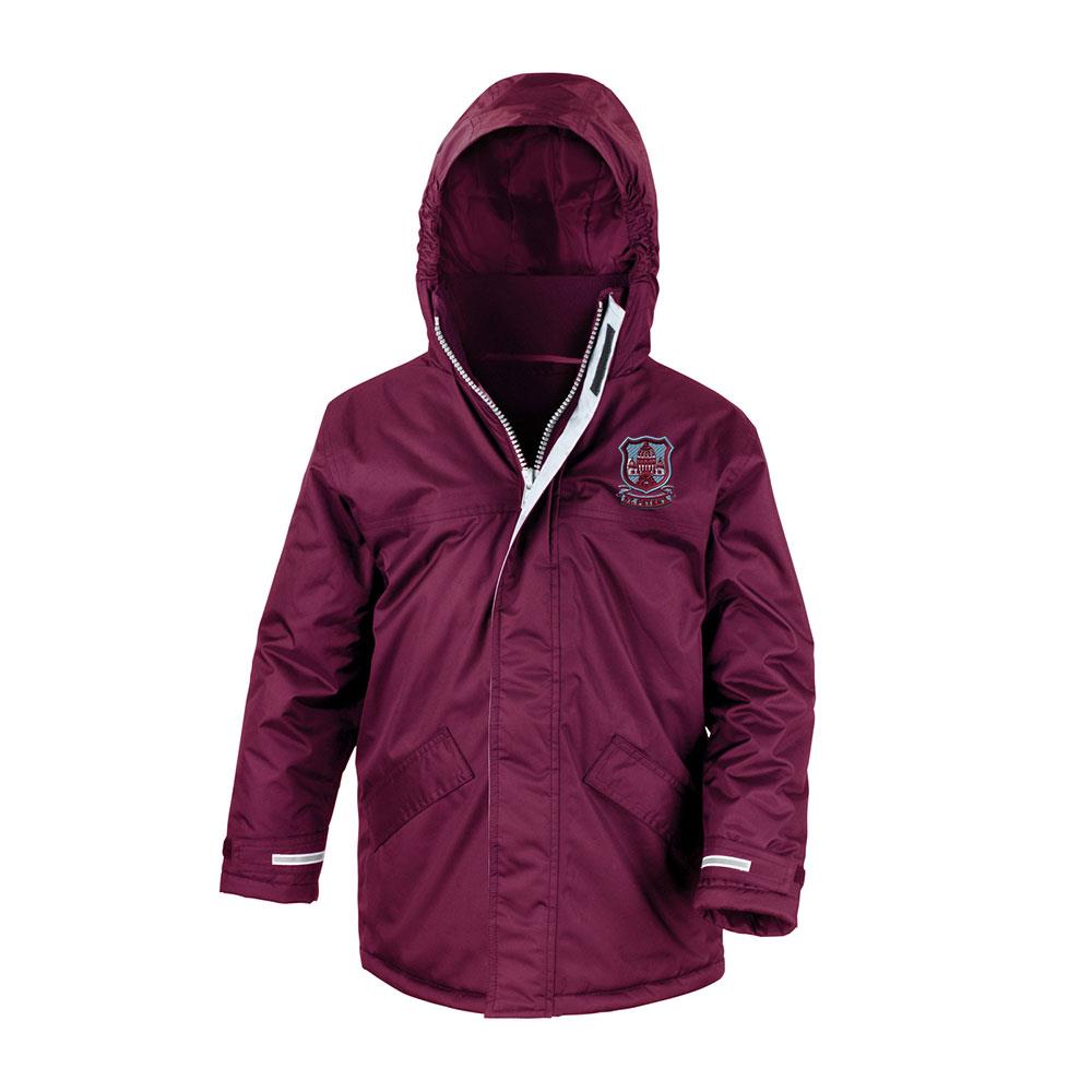 St Peters Primary Ardrossan Core Kids Winter Parka Maroon