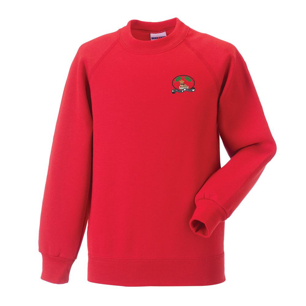 Meldrum Primary Crew Neck Sweatshirt Red