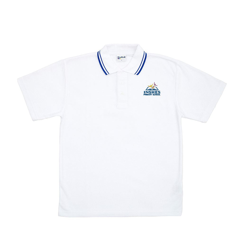 Inshes Primary Trimmed Polo White/Royal