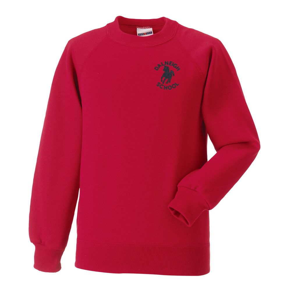 Dalneigh Primary Crew Neck Sweatshirt Classic Red