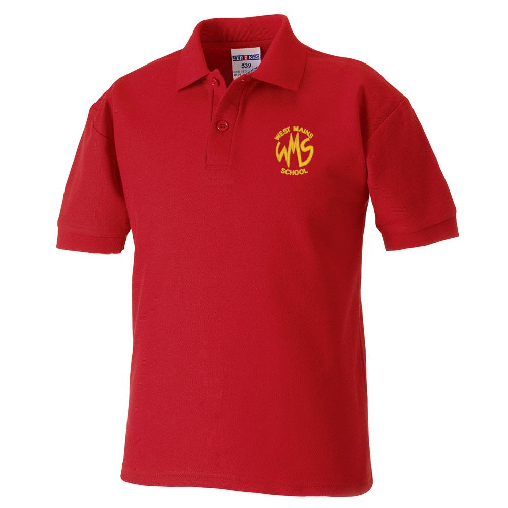 West Mains Primary Poloshirt Classic Red