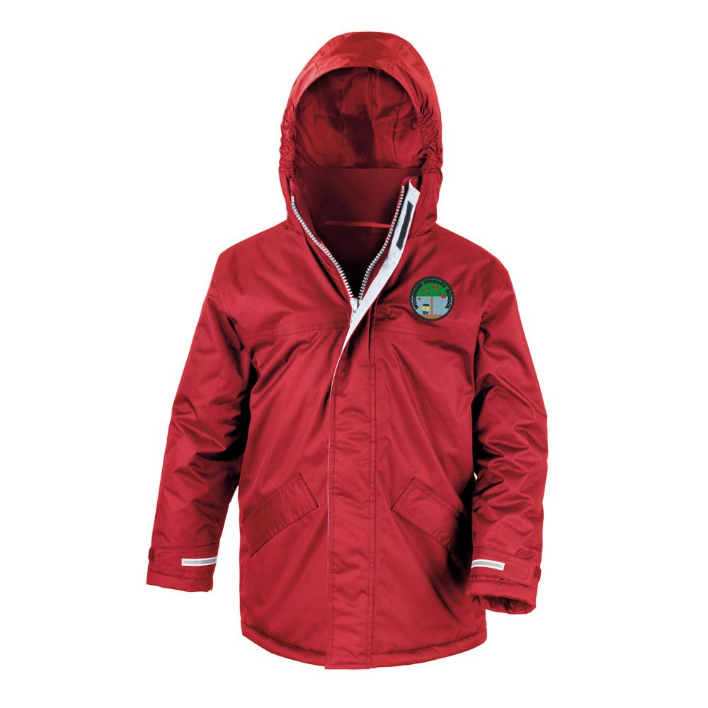 Woodmuir Primary Core Kids Winter Parka Red