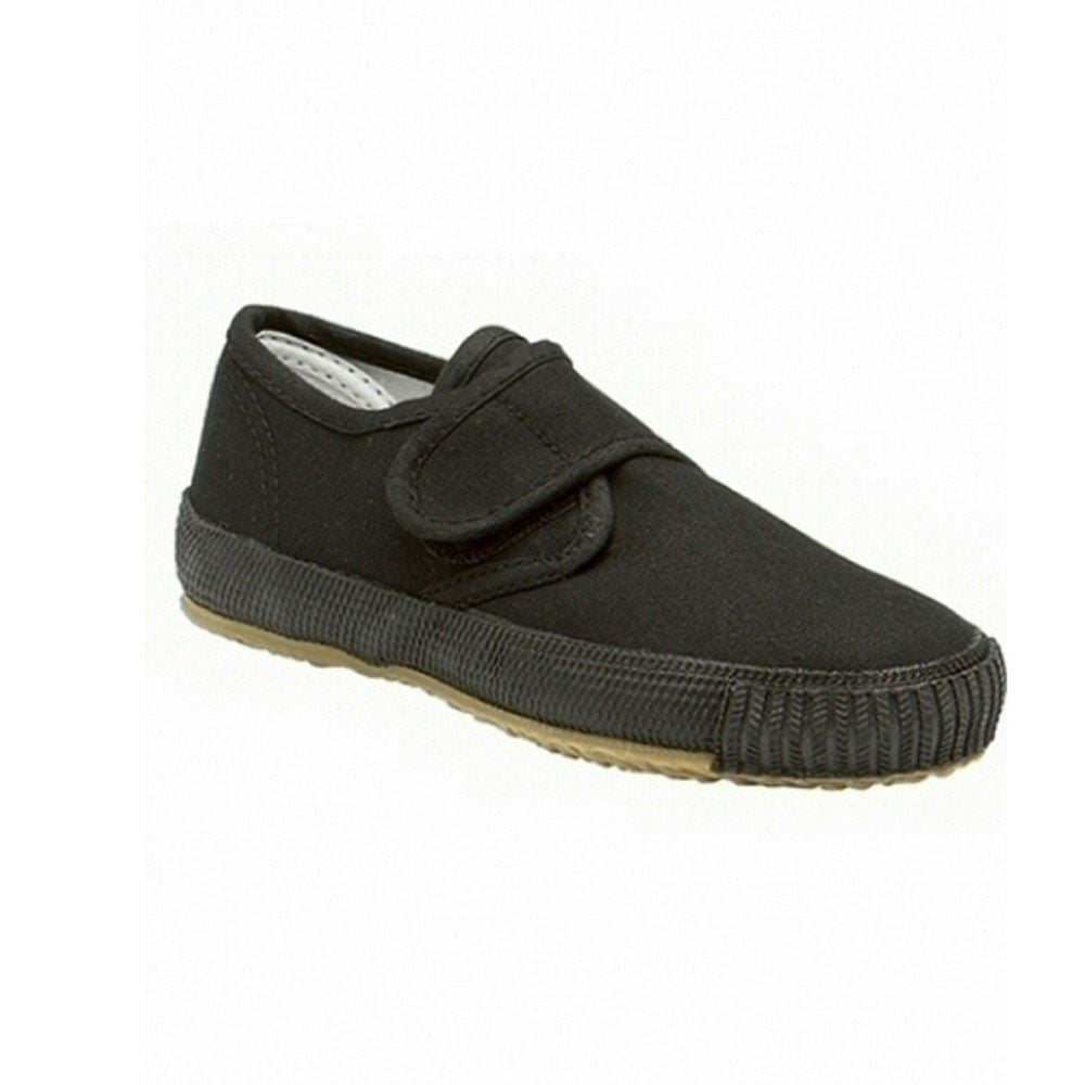 Black Plimsolls Old Fashioned Plimsolls Gym Shoes Plimsolls Velcro
