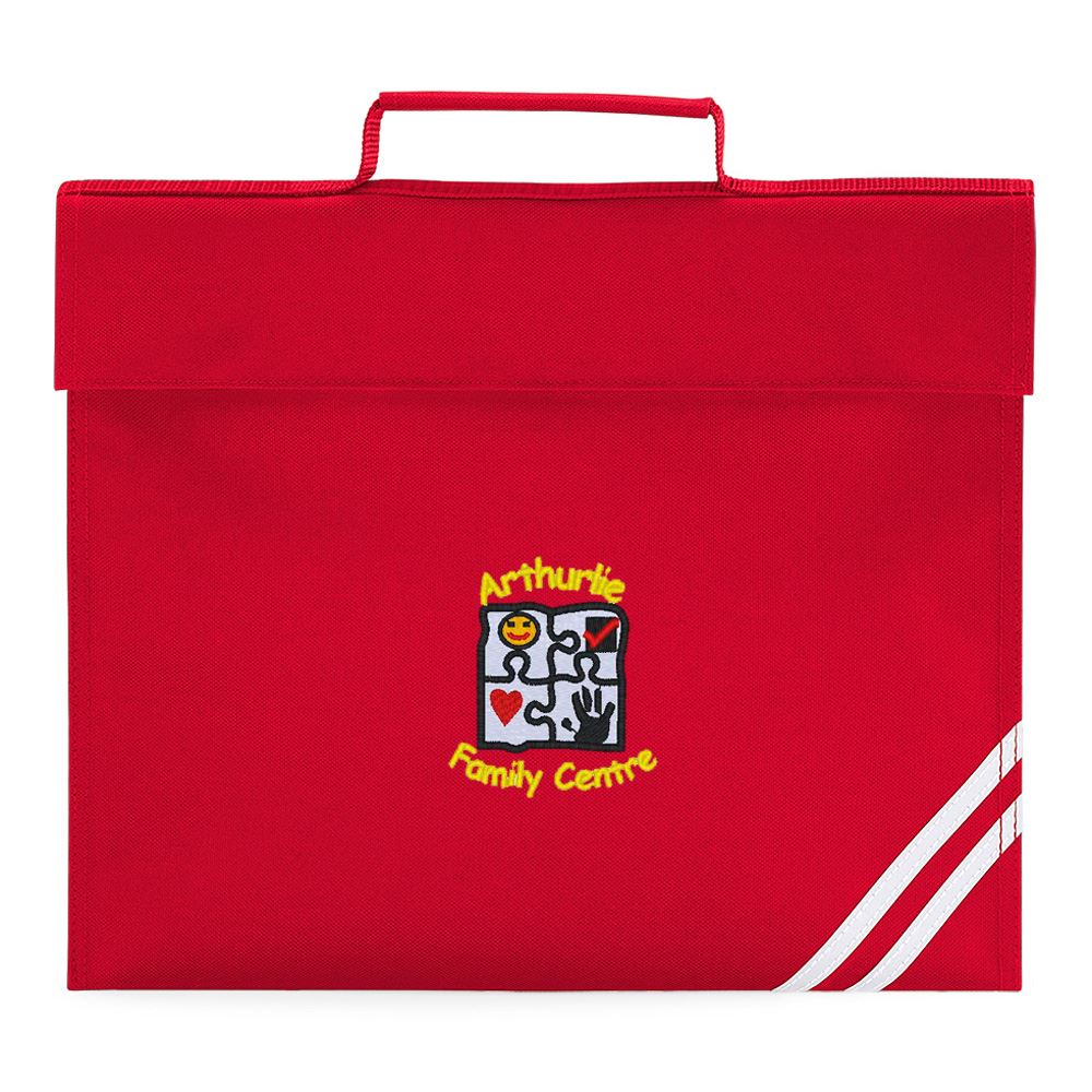 Arthurlie Family Centre Book Bag Red