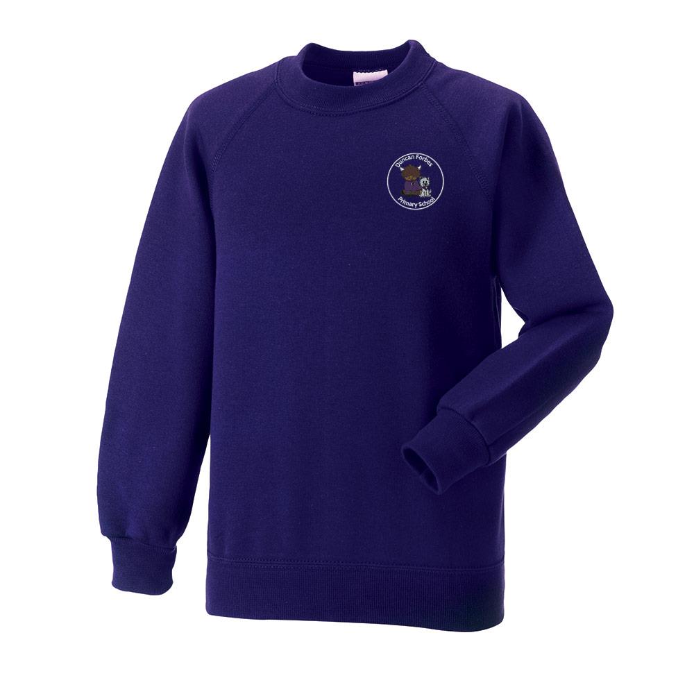 Duncan Forbes Primary Crew Neck Sweatshirt Purple