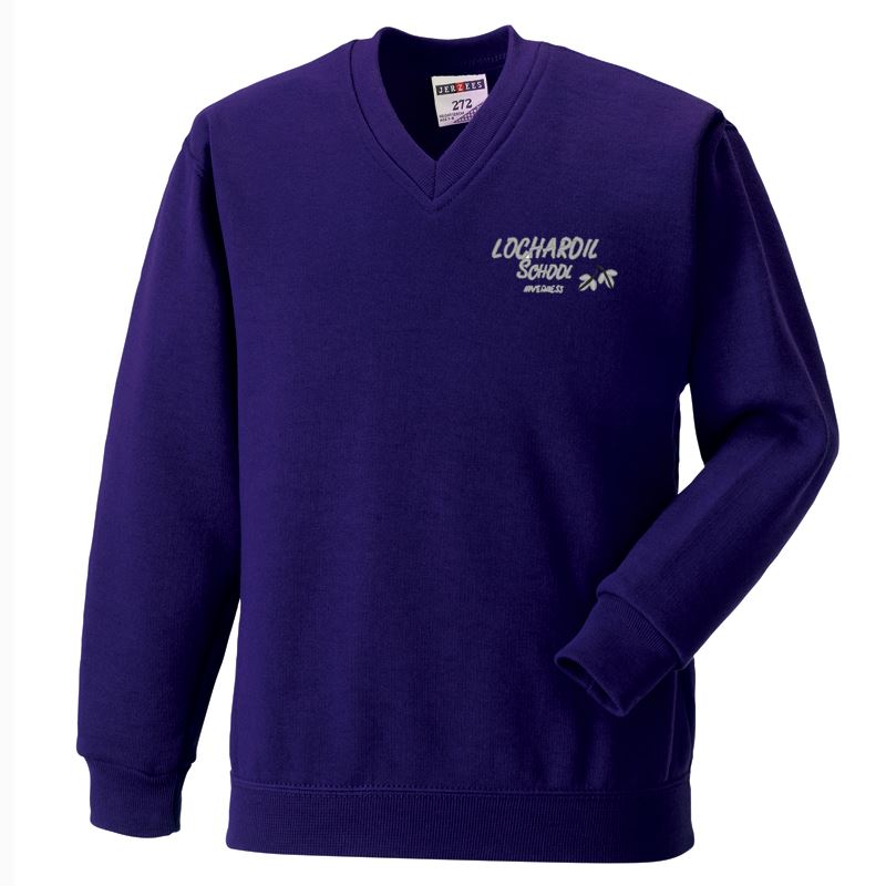 Lochardil Primary V-Neck Sweatshirt Purple