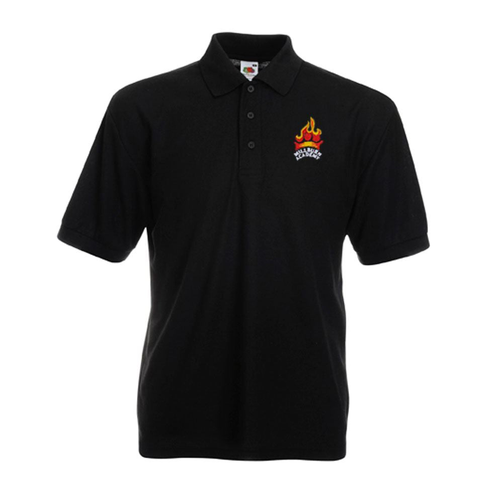 Millburn Academy Polo Shirt Black