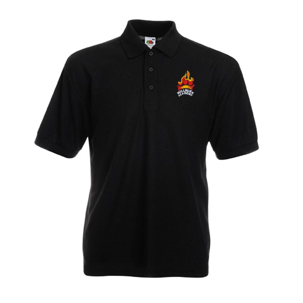 Millburn Academy Polo Shirt Black Schoolwear Made Easy Millburn academy polo shirt black schoolwear made easy