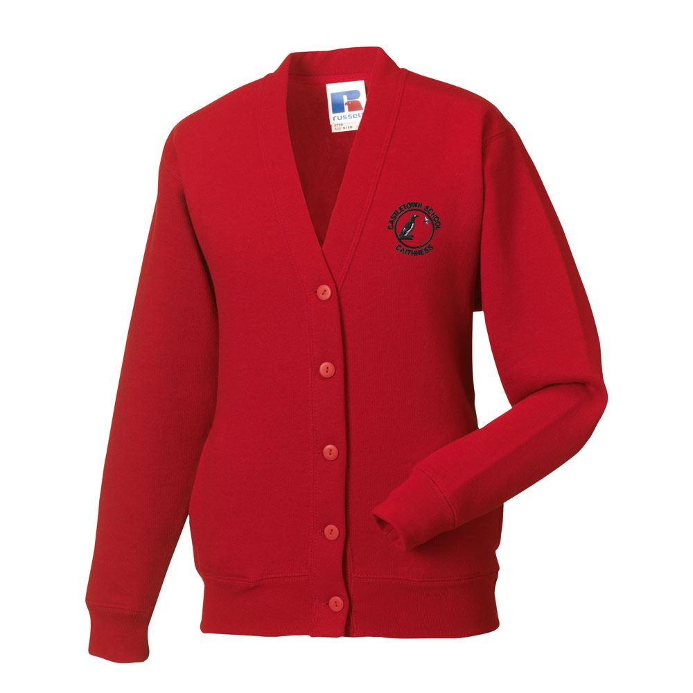 Castletown Primary Sweat Cardigan Classic Red