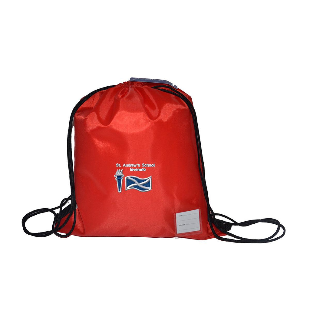 St Andrews Primary Inverurie Gym Bag Red