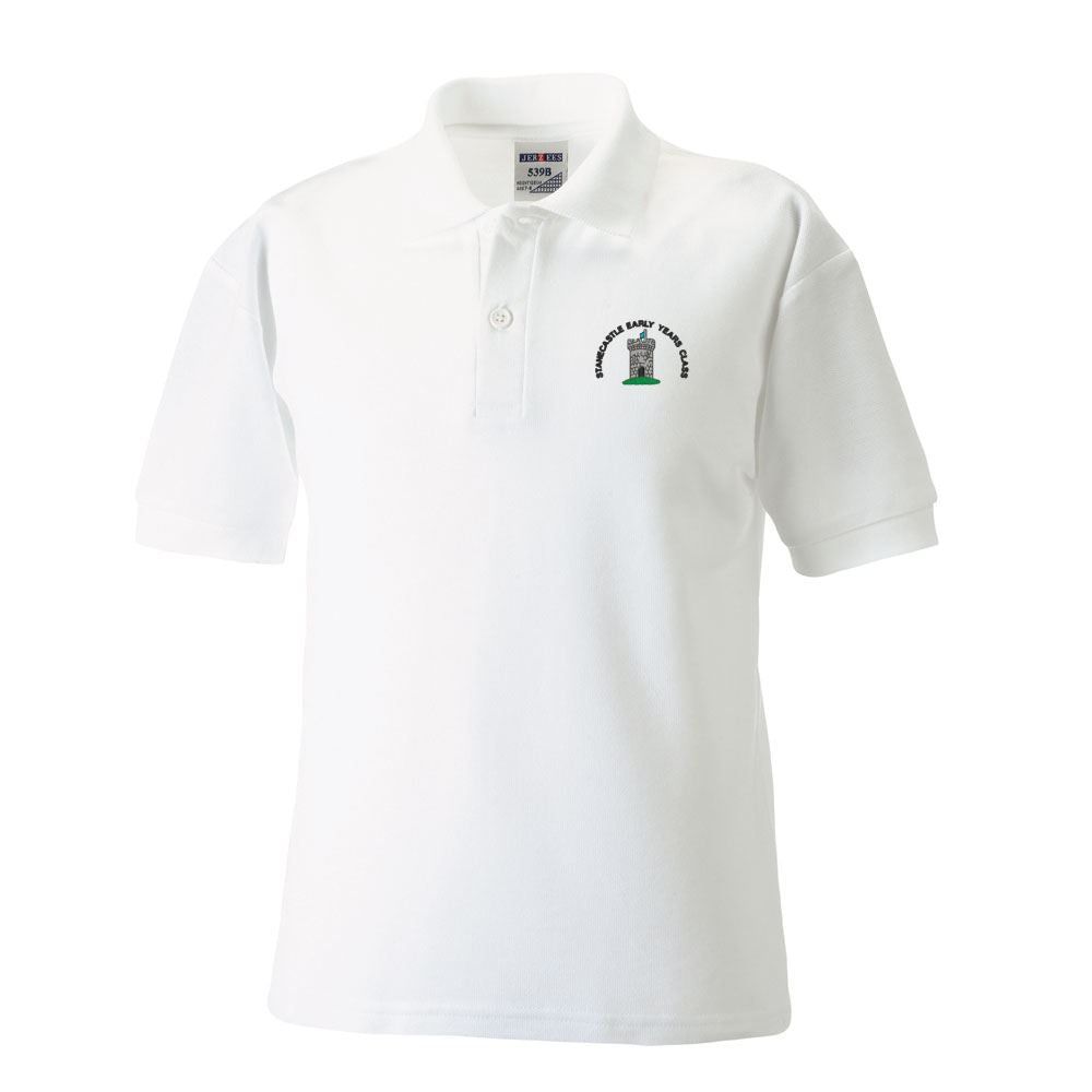 Stanecastle Early Years Poloshirt White