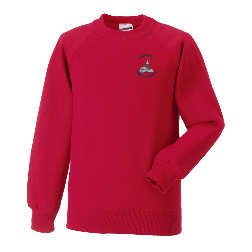 Cromarty Primary Crew Neck Sweatshirt Classic Red