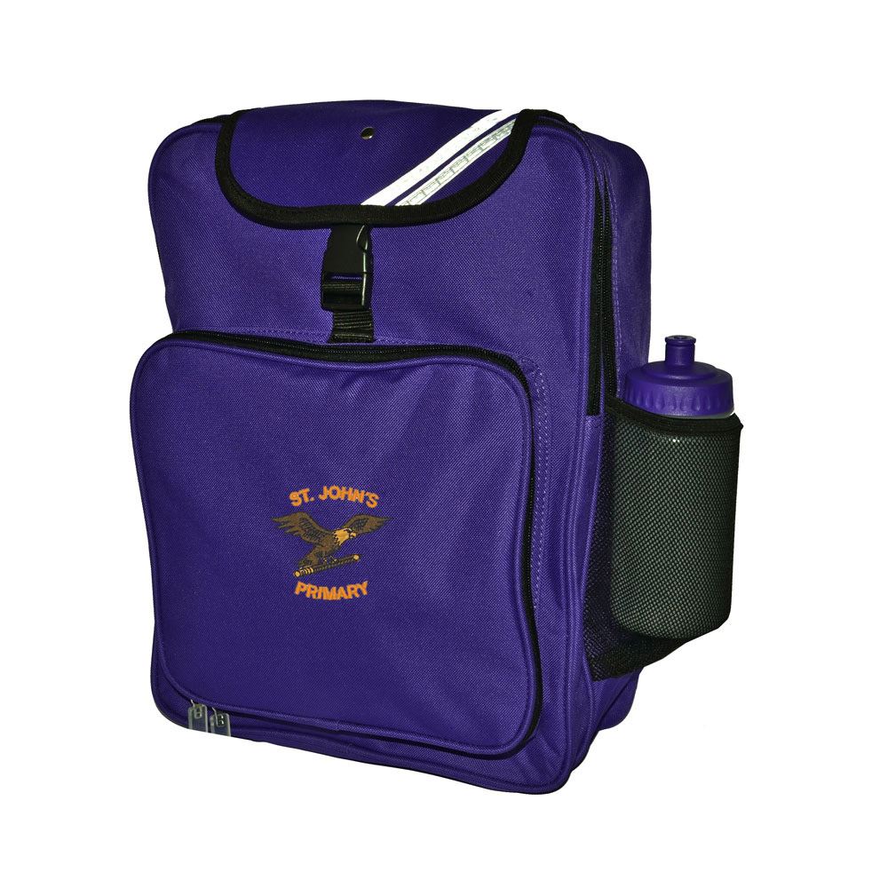 St Johns Primary Stevenston Junior Backpack Purple